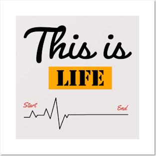 Life heartbeat Posters and Art